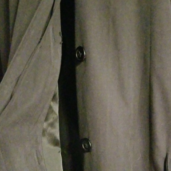 Woman's Trenchcoat Unbranded Black NO LINER size 6 GUC READ - Picture 3 of 8